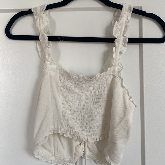 white summer crop corset tank top - Picture 2 of 2